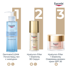 Eucerin Hyaluron-Filler + Elasticity SPF30 Rosy Озаряващ дневен крем 50 ml