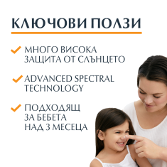 Eucerin Sensitive Protect SPF50+ Слънцезащитен спрей за деца 250 ml