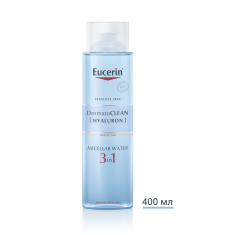 Eucerin DermatoClean Мицеларна вода 3 в 1 с хиалурон 400 ml