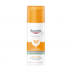 Eucerin Слънцезащитен гел-крем за лице за мазна кожа SPF 50+ 50 ml