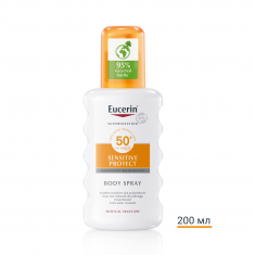 Eucerin Sensitive Protect SPF50+ Слънцезащитен спрей за тяло 200 ml