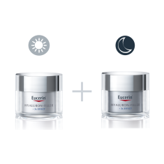 Eucerin Комплект Hyaluron-Filler Дневен крем за суха кожа 50 ml + Нощен крем 50 ml