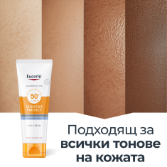Eucerin Sensitive Protect SPF50+ Слънцезащитен крем за лице 50 ml