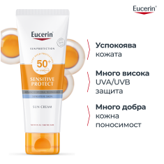 Eucerin Sensitive Protect SPF50+ Слънцезащитен крем за лице 50 ml