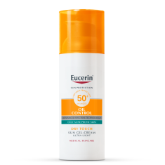 Eucerin Oil Control SPF50+ Слънцезащитен гел-крем за лице 50 ml