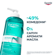 Eucerin® DERMOPURE CLINICAL Измиващ гел 400 ml