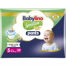 Babylino Sensitive Гащички Junior VP N5 10-16 kg х34 броя