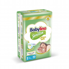 Babylino Sensitive Пелени Mini VP N2 3-6 kg x50 броя
