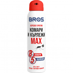 BROS Спрей Max против комари и кърлежи 90 ml
