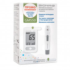 Bionime Промо-комплект Глюкомер модел Rightest GM 550 + 25 ленти