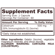 Pure Nutrition - Colostrum - 60 Capsules