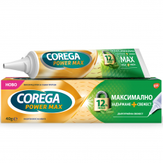 Corega Max Hold+Fresh Фиксиращ крем за зъбни протези 40 g