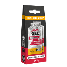 MelliGEL Strawberry +caffeine Energy Gel - Био Енергиен Гел 32 g х2 броя