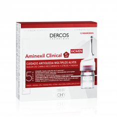 Vichy Dercos Aminexil Clinical 5 Мултиактивна третираща грижа против косопад за жени 6 ml х12 ампули