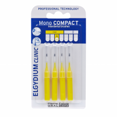 Elgidium Clinic Mono Compact Интердентални четки за зъби, размер 2,5-2,2 мм х4 бр. 