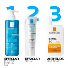 La Roche-Posay EFFACLAR Протокол за кожа, склонна към акне и неравности (почистване и грижа)