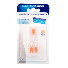 Elgydium Clinic Трио Комплект пълнител за интердентални четки - оранжеви