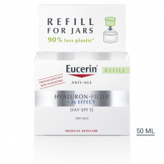 Eucerin Hyaluron-Filler SPF15 Дневен крем против бръчки за суха кожа 50 ml - ПЪЛНИТЕЛ