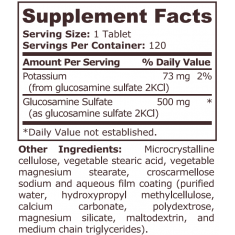 Pure Nutrition - Glucosamine Sulfate 500 Mg - 120 Tablets