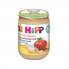 Hipp 4803 Био Пълнозърнеста каша ябълка и банан 190 гр.