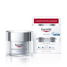 Eucerin Hyaluron-Filler Дневен крем за суха кожа 50 ml