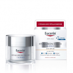 Eucerin ПРОМО Hyaluron-Filler Дневен крем SPF30 за всеки тип кожа 50 ml
