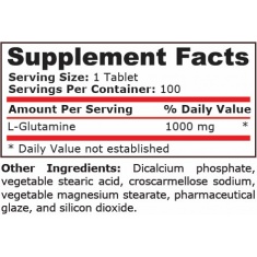 Pure Nutrition - L-Glutamine 1000 Mg - 100 Tablets
