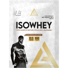 IsoWhey | Whey Protein Isolate with Digestive Enzymes, BCAA & Glutamine / 0.25 gr