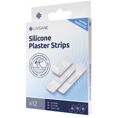 Livsane Sensitive Силиконови пластири 3 размера х12 броя