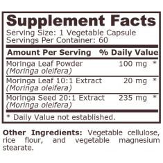 Pure Nutrition - Moringa Complex - 60 Vegetable Capsules