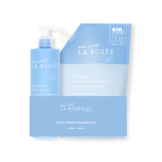 La Rosée Нежен измиващ гел за бебе 400 ml + Пълнител 800 ml
