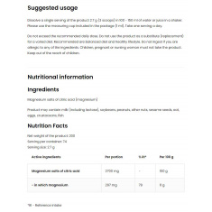 Magnesium Citrate Powder