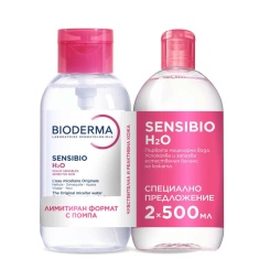 Bioderma Sebium Mицеларна вода за мазна кожа 2 броя х500 ml
