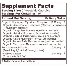 Pure Nutrition - Mushroom Complex - 60 Capsules