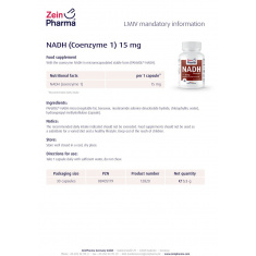 NADH – Коензим 1 – ZeinPharma (30 капс)
