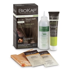Biokap Nutricolor Delicato Rapid Боя за коса само 10 минути 140 ml - Тъмно русо Хавана - 6.06