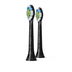 Philips Sonicare накрайник за ел. четка за зъби, 2бр. Optimal White Black HX6062/13