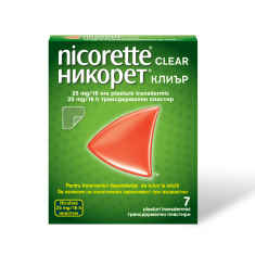 Никорет Clear 15 mg/16 h х7 трансдермални пластири