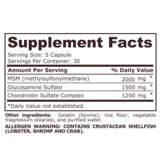 Pure Nutrition - Glucosamine Chondroitin Msm - 150 Capsules
