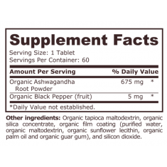 Pure Nutrition - Ashwagandha Organic - 60 Tablets