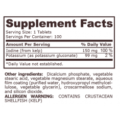 Pure Nutrition - Potassium 99 Mg - 100 Tablets