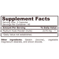 Pure Nutrition - Psyllium Husk 725 Mg - 120 Capsules