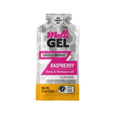 MelliGEL Raspberry +caffeine Energy Gel - Био Енергиен Гел 32 g