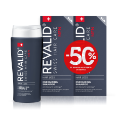 Revalid ДУО Енергизиращ шампоан при косопад за мъже 200 ml