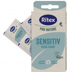 PRO NATURE Сензитив презервативи допълнително овлажнени х8 бр