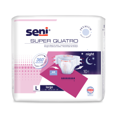 Super Seni Quatro Универсални пелени за възрастни, размер L х10 броя
