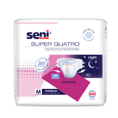 Super Seni Quatro универсални пелени за възрастни, размер M х10 броя