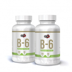 Pure Nutrition - 2 Броя Vitamin B-6 (Pyridoxine) - 50 Mg - 100 Таблетки