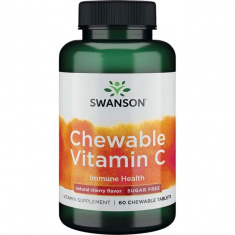 Swanson Витамин C за дъвчене с вкус на череша x60 таблетки