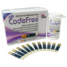 SD Codefree Тест ленти за измерване на кръвна захар 2 х25 броя